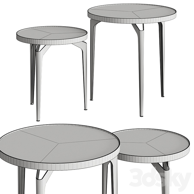Adwin CT-399AB Coffee Tables 3D Model