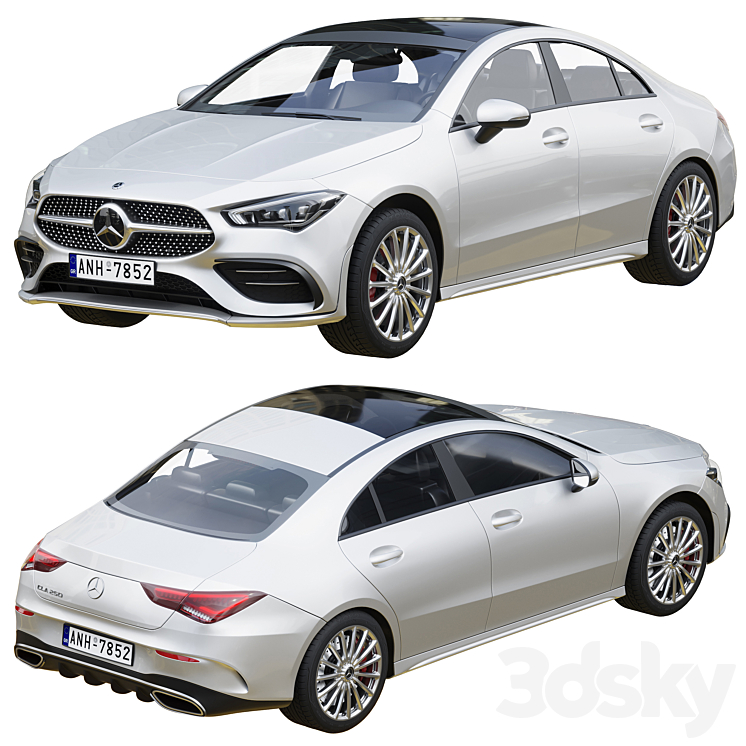 Mercedes-Benz CLA Coupe 250 2020 3D Model