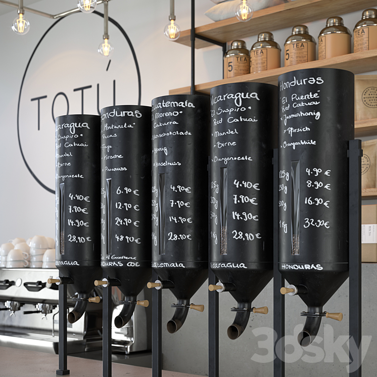 Totu cafe 3D Model