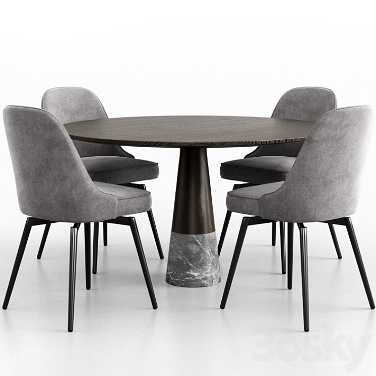 Dinning set 3 3D Model