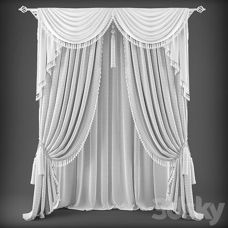 Curtains483 3D Model