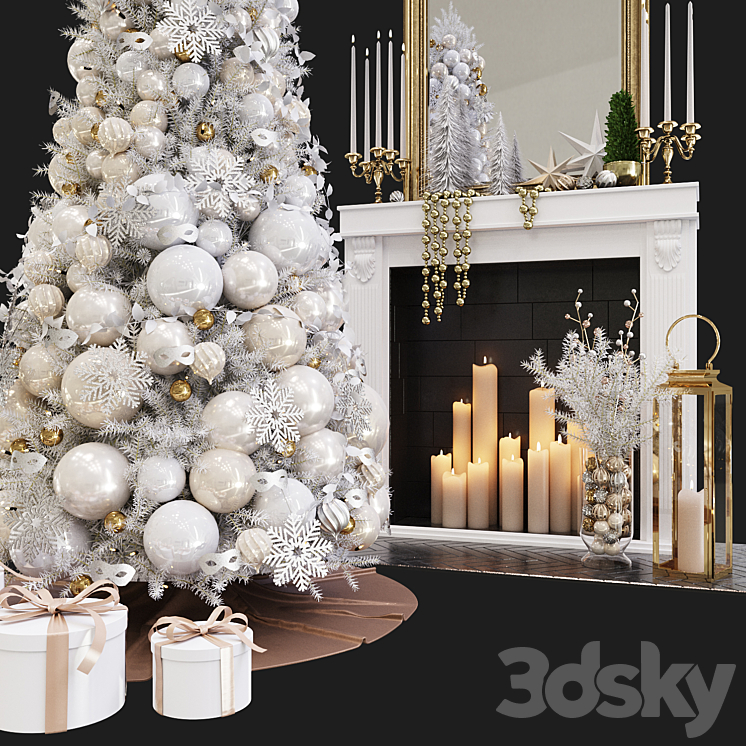 Christmas Decorative set sk_2 (Vray) 3DS Max - thumbnail 2