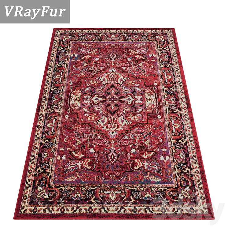 Carpets Set 2047 3D Model