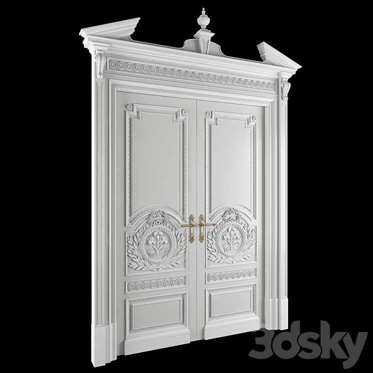 versailles door set 3D Model Free