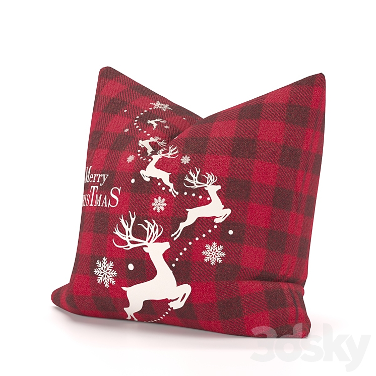 Cute christmas pillows Pillows 3D model