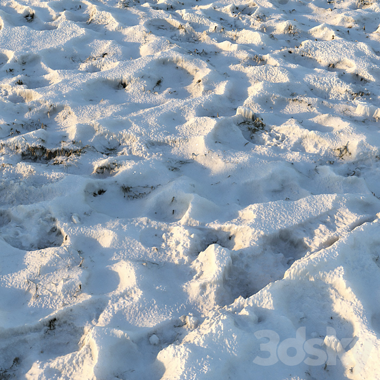Grass under the snow (material) 3DS Max - thumbnail 2