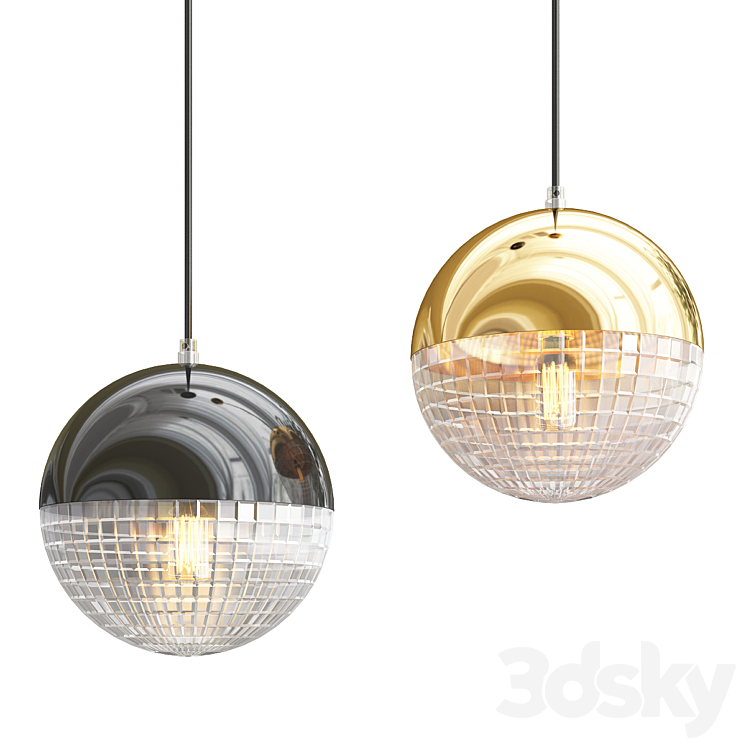 Lee broom lens flair pendant Pendant light 3D model