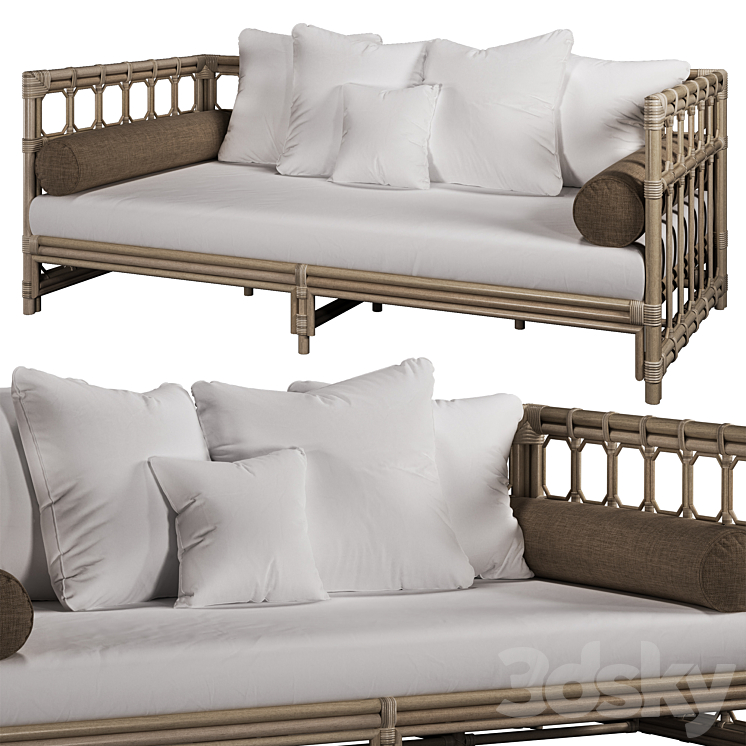 Regeant daybed 3DS Max Model - thumbnail 2