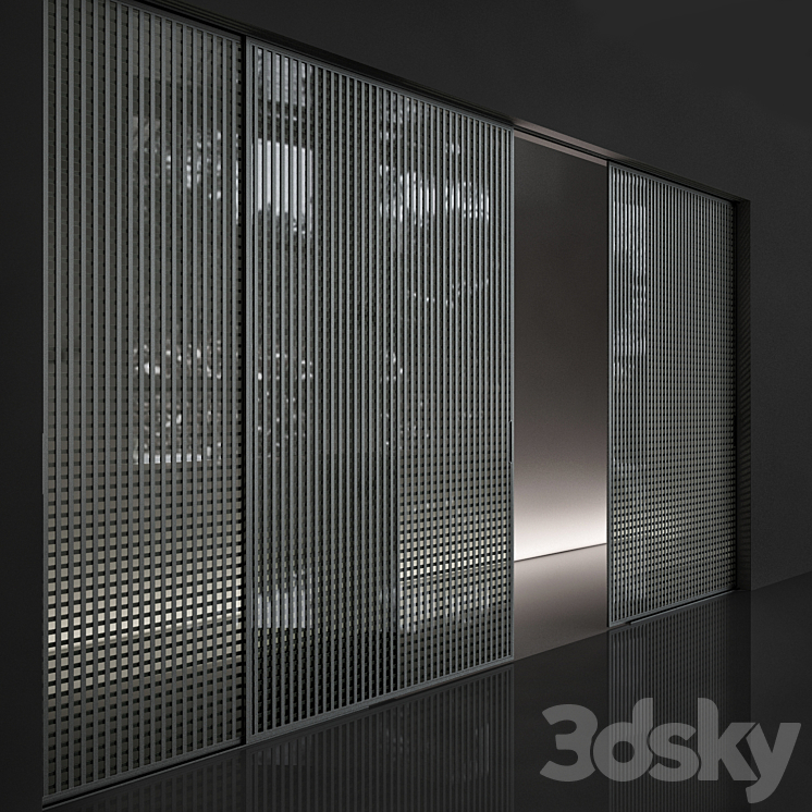 Rimadesio sliding doors 3D Model