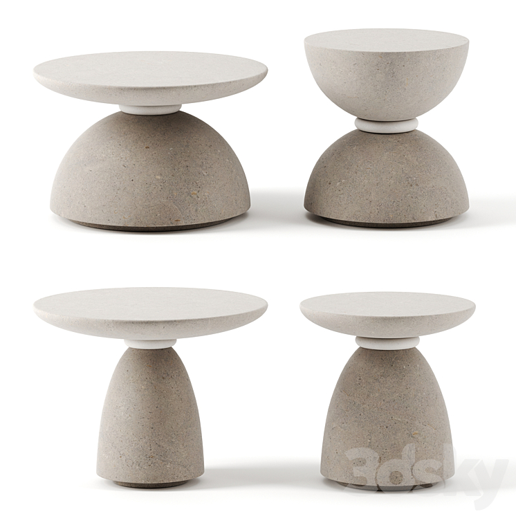 GEO side tables by Pimar 3DS Max - thumbnail 1