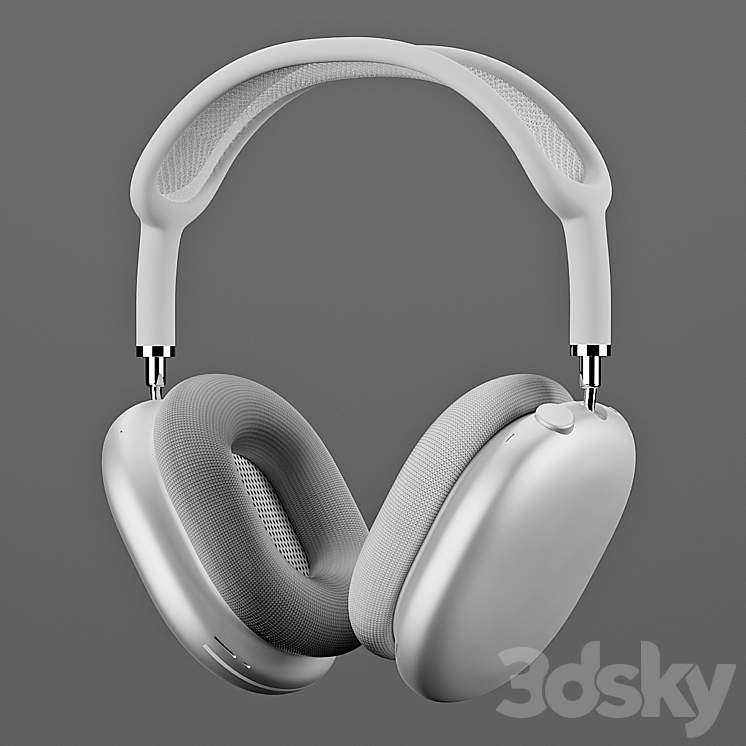 Headphones Apple AirPods Max Audio tech 3D model