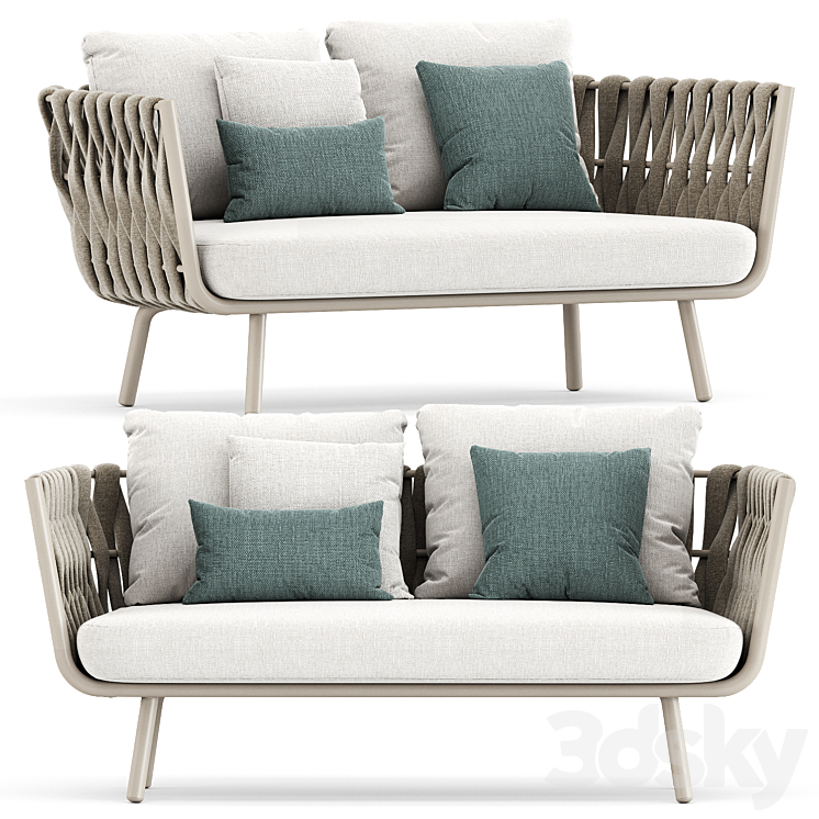 Tosca sofa by Tribu 3DS Max Model - thumbnail 1