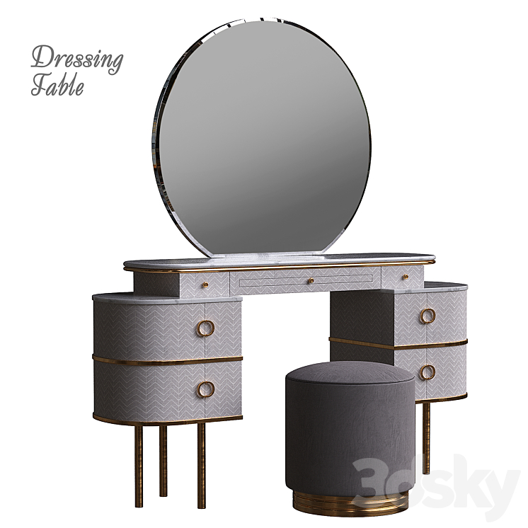 Dressing table-08 3DS Max - thumbnail 1