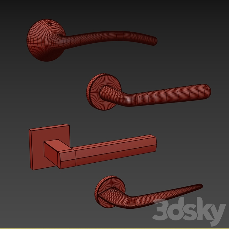 Valli & Valli door handles 3D Model