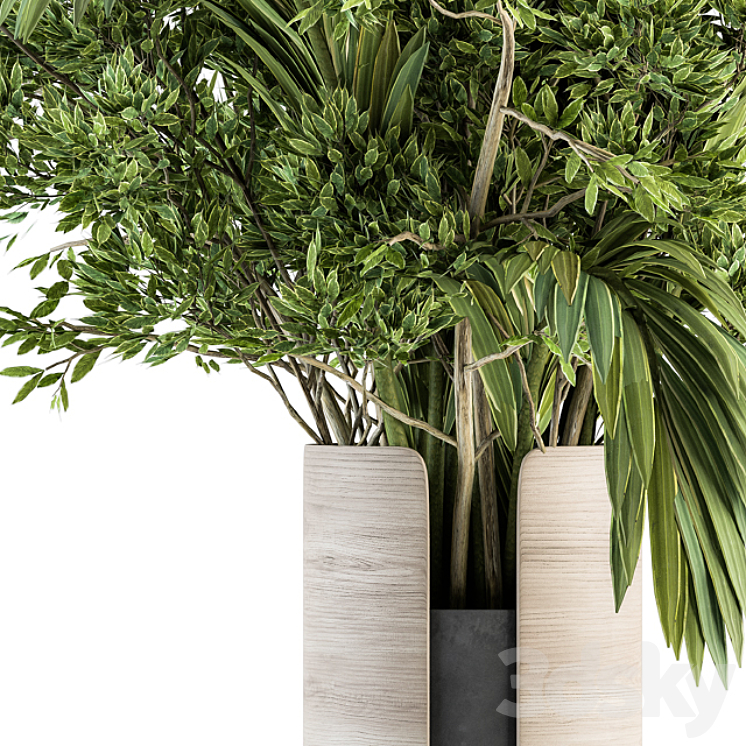 Bouquet - Branch in vase 27 3D Model Free