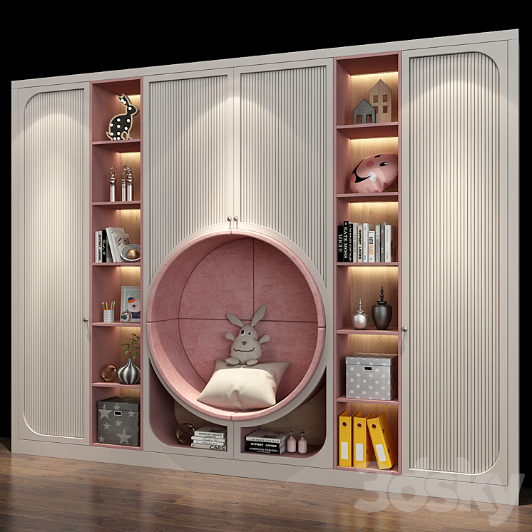 Furniture for a children 0285 3D Model