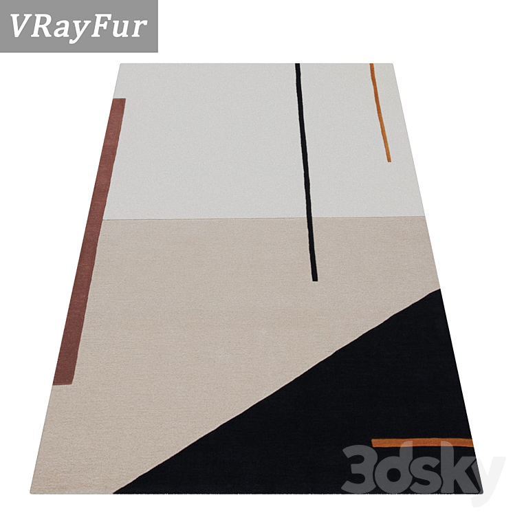 Carpets Set 2127 3D Model Free