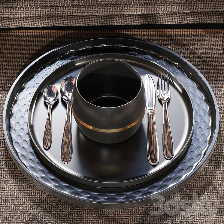 Table Setting 3D Model