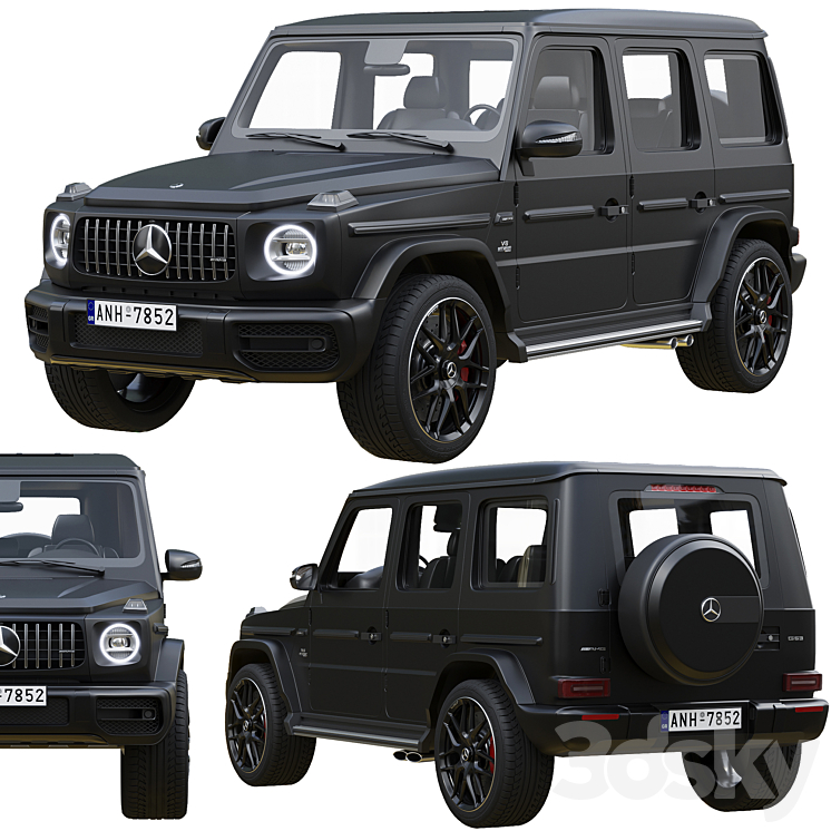 Mercedes-Benz AMG G63 2020 3D Model Free