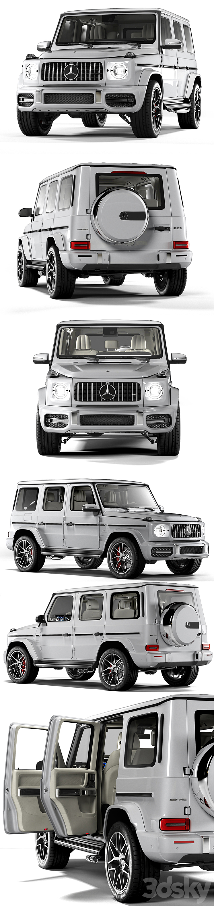 Mercedes-Benz G63 AMG 3D Model - 3DSKY Decor Helper