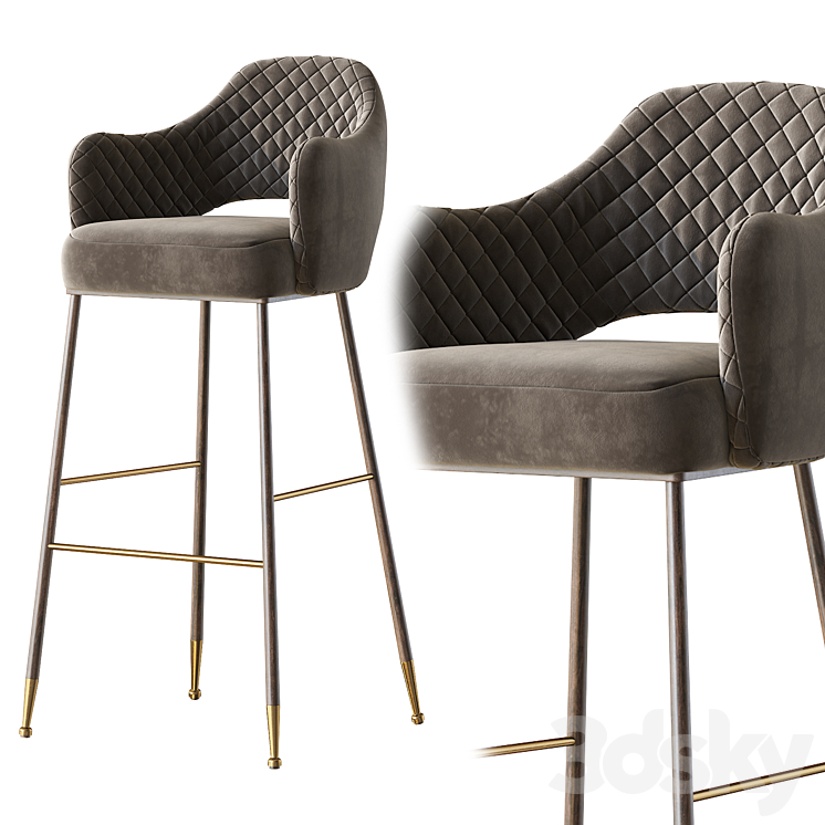 Modern barstool 3D Model