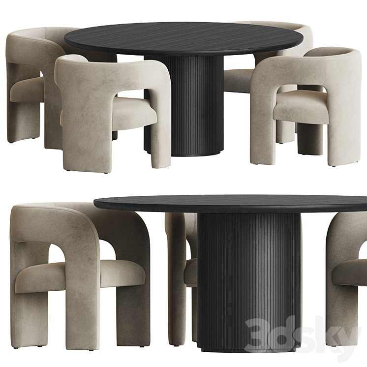 Dining Set 90 3D Model