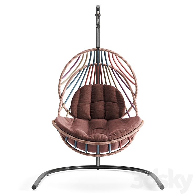Dedon Hanging Lounge Chair Kida 3DS Max - thumbnail 2