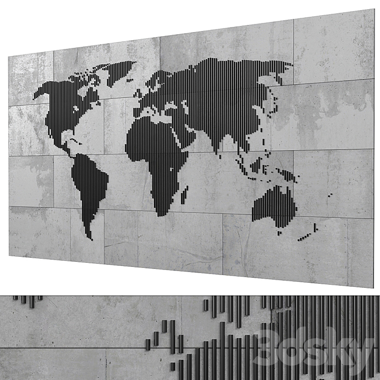 Decorative wall 3D Model