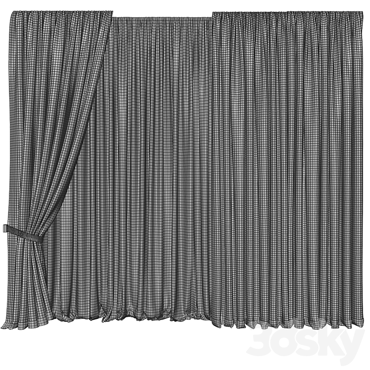 Curtains 7 3D Model