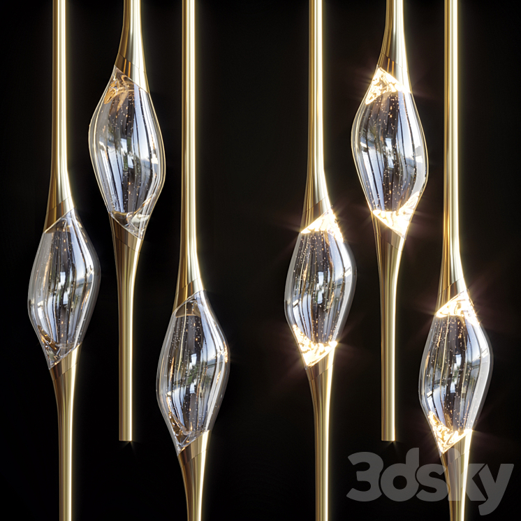 il-pezzo-12-round-chandelier 3D Model