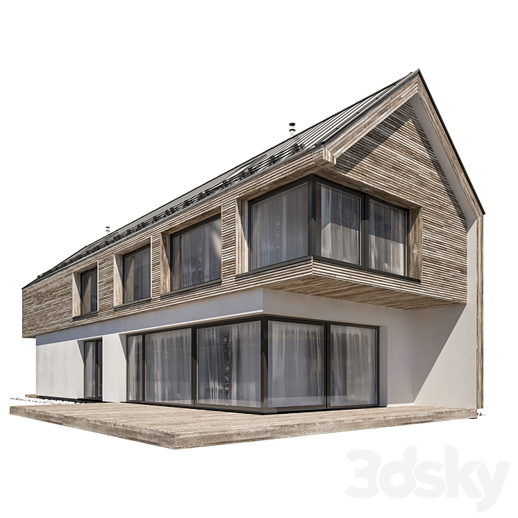 Modern house 02 3D Model