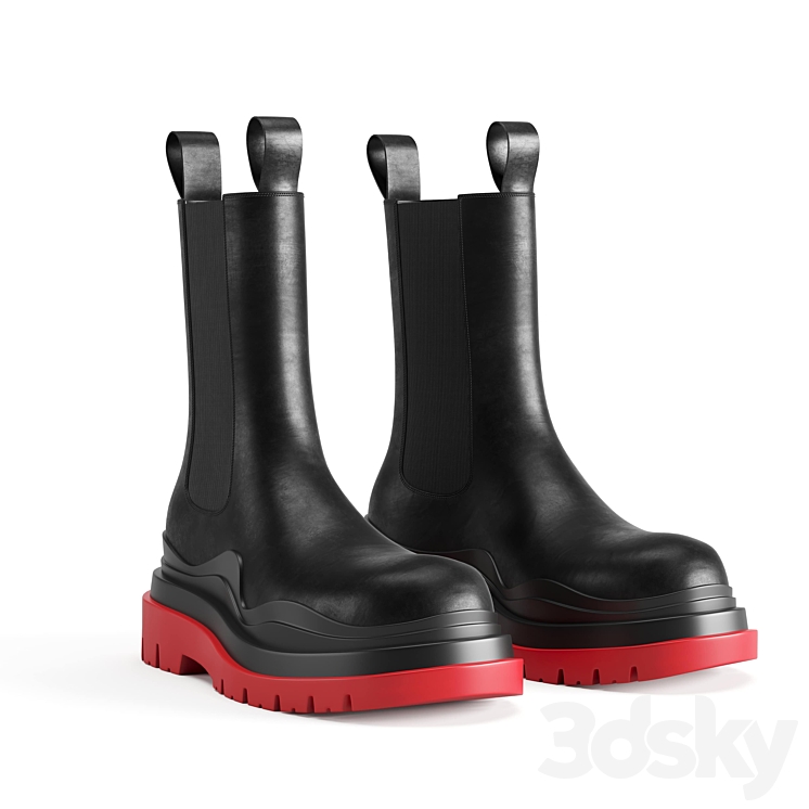 BOTTEGA VENETA THE TIRE BOOTS 3D Model