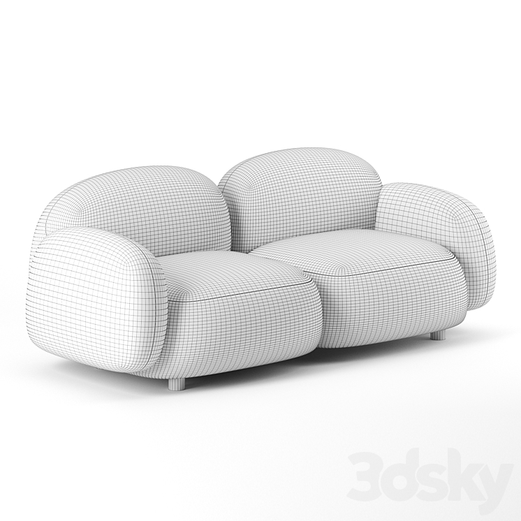 Sundae Lounges sofa by Design by Them 3DS Max - thumbnail 2