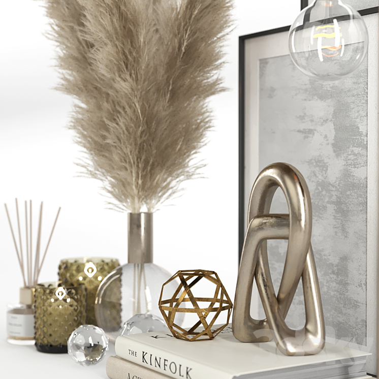Decorative set 10 - Pampas 3D Model