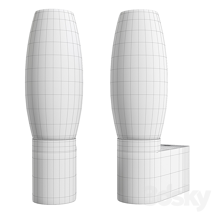 Aqua bastone arte lamp 3D Model