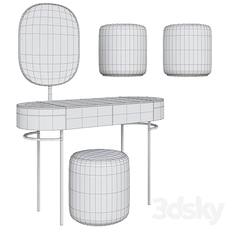 Dressing table PAD Geneve 3D Model
