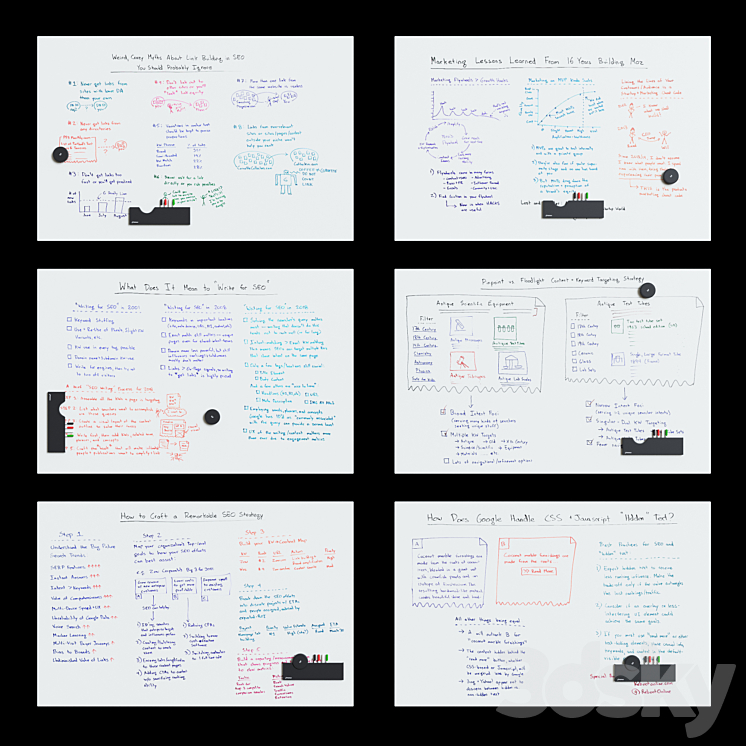 PolyVision - WhiteBoard & BlackBoard Sans Serif Flow Set1 3D Model