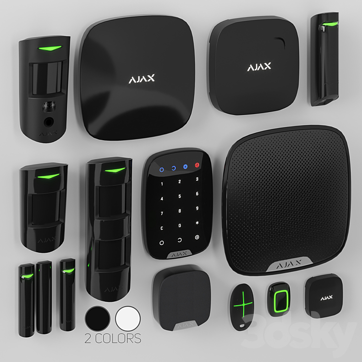 Security alarm system Ajax 3DS Max - thumbnail 1