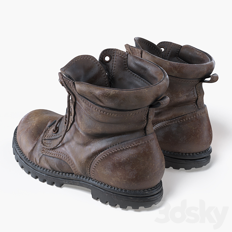 Old shoes. 3D Model Free
