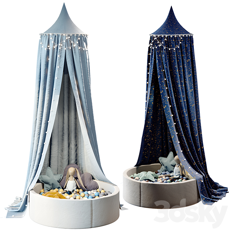Canopy with Decor 05 3D Model