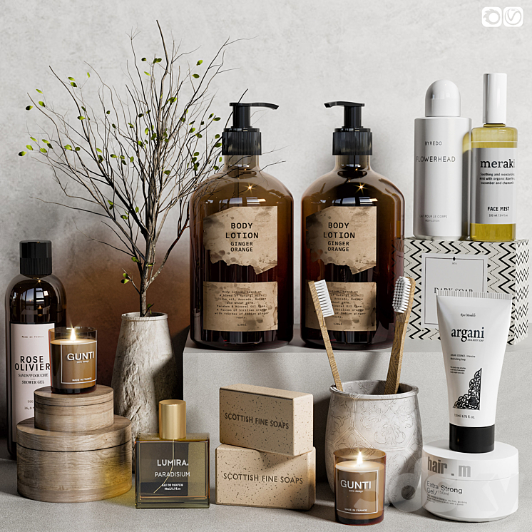 Bathroom Accessories 02 3DS Max 3ds Max Files