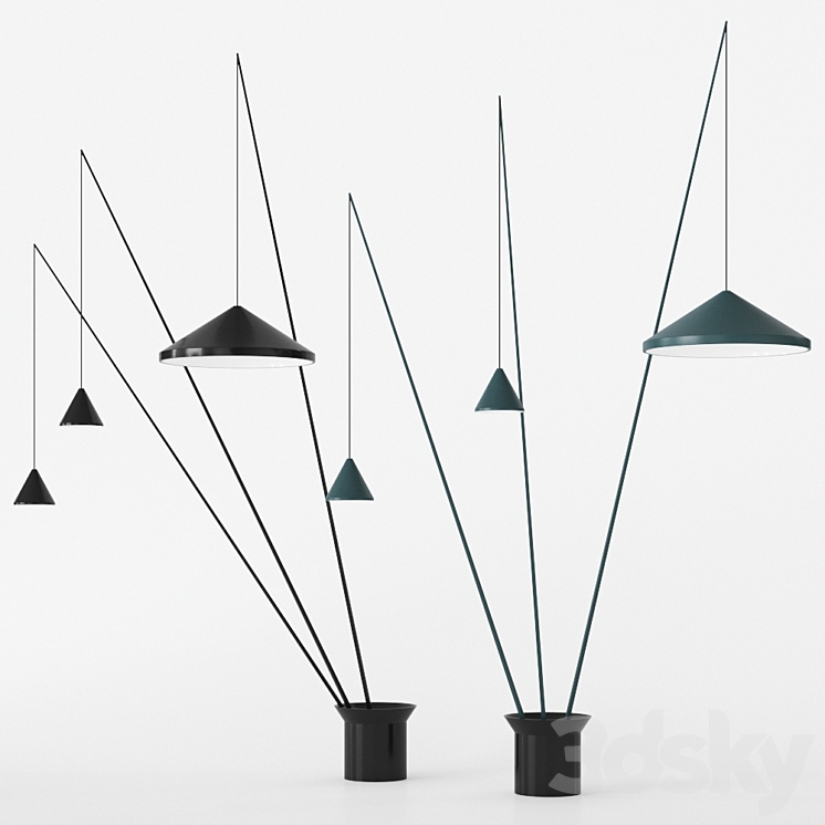 North by Vibia floor lamp floor lamp 3DS Max - thumbnail 2
