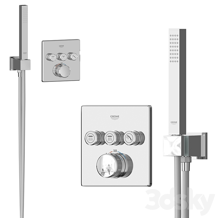 GROHE Grohtherm SmartControl 3DS Max - thumbnail 2