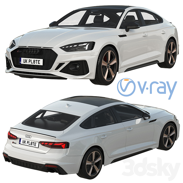 Audi RS5 Sportback 2020 3D Model Free