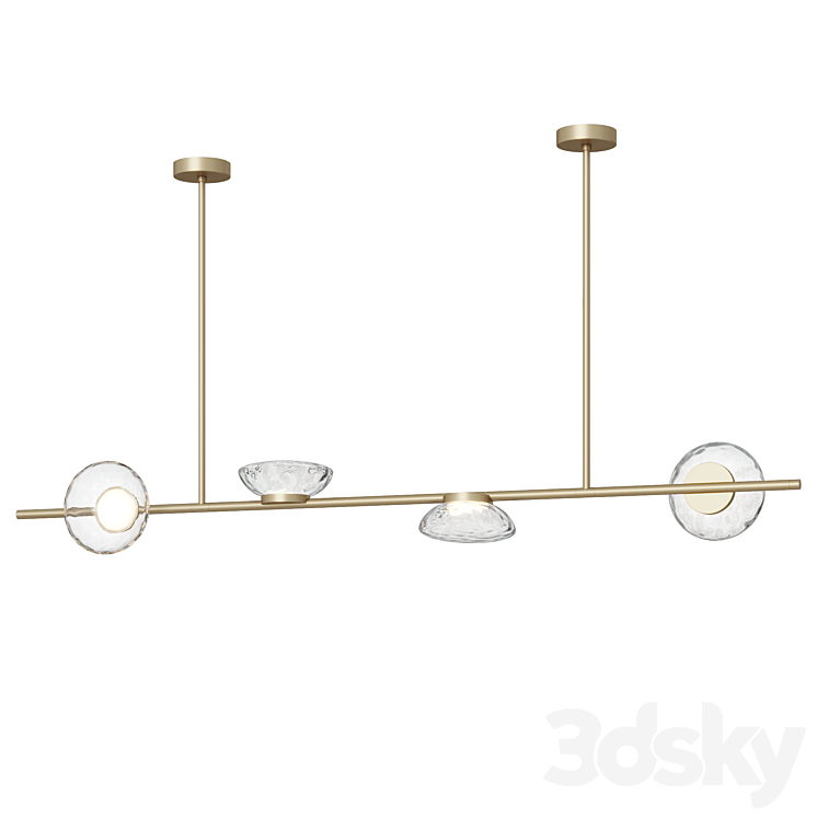Ross Gardam Ceto Horizontal Chandelier Double 3D Model