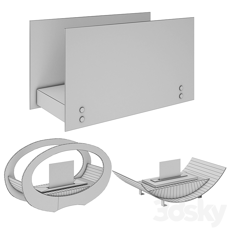 Bio fireplaces 3D Model