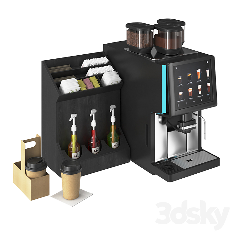 Vending Coffee Machine WMF 1500 S + 3DS Max - thumbnail 1