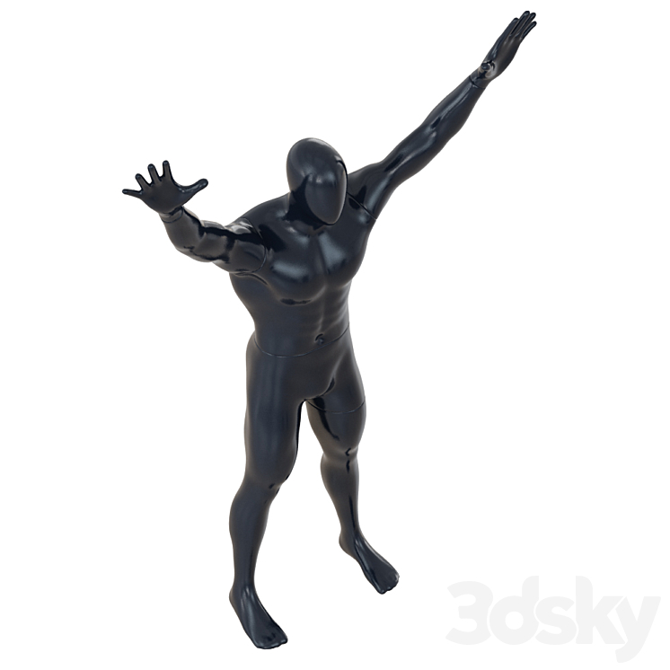 Male Abstract Mannequin 91 3D Model