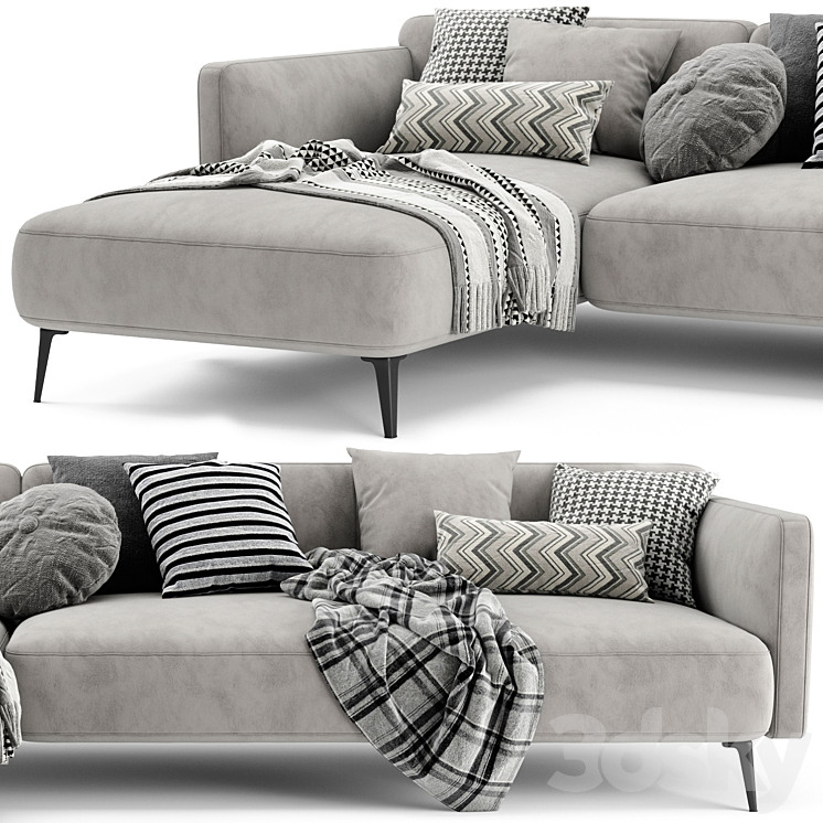 Boconcept modena chaise longue 3D Model