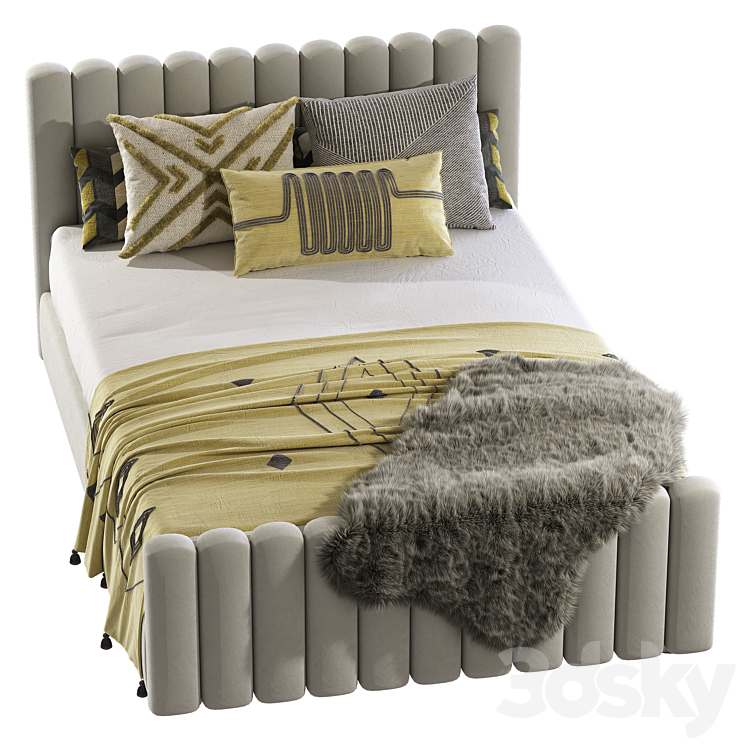 Bed Candelabra Home Angela Bed 2 3DS Max - thumbnail 2